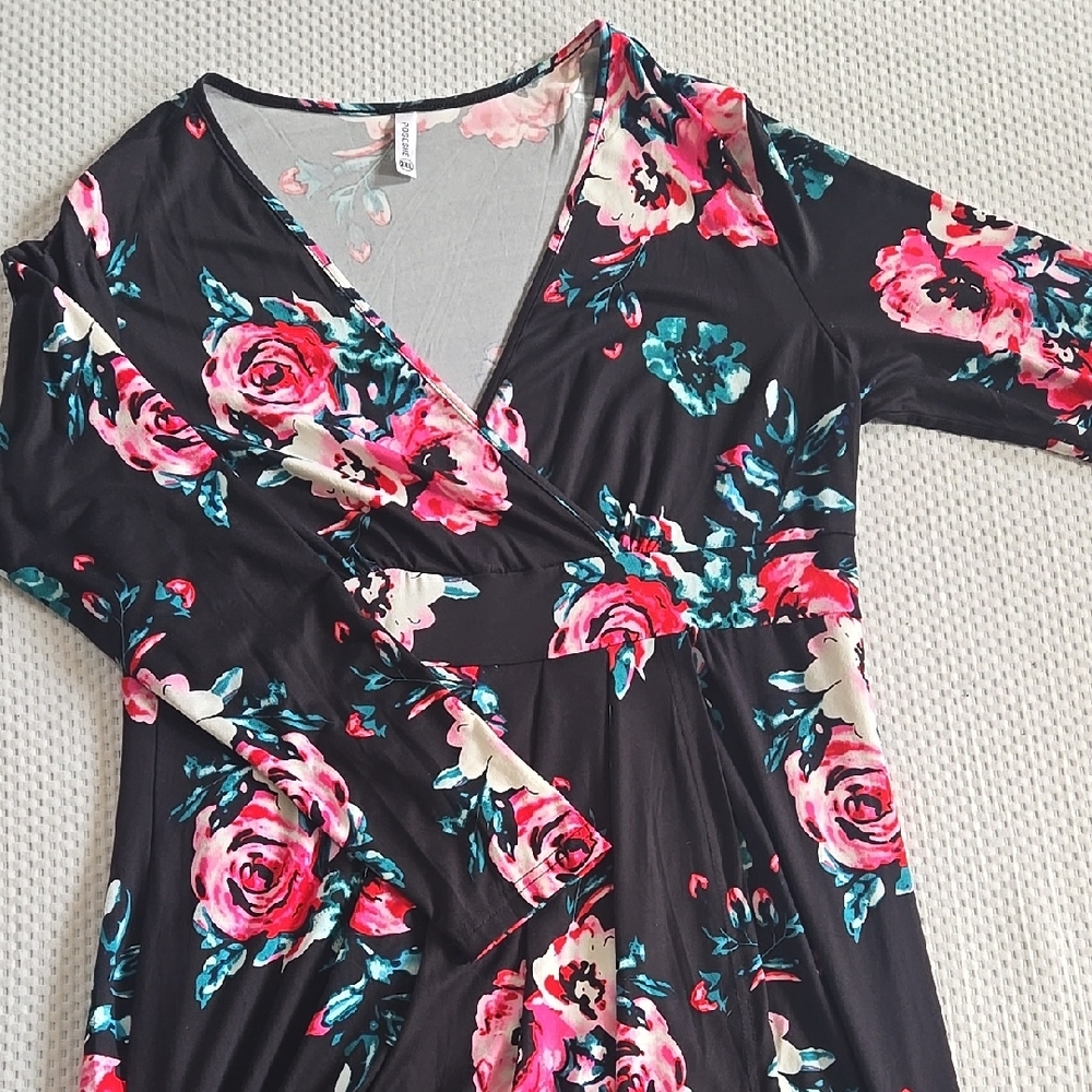 Floral Wrap Dress